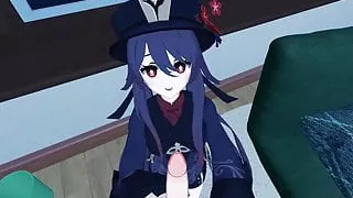 POV fucking Hu Tao doggy style - Genshin Impact Hentai.