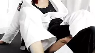 MWH0051 Student humiliates Sensei - Judo throws and Foot Dom