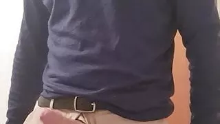 Step Daddys Massive Cock. Freehands Cumming!
