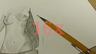 Step sister's nude sketch