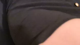 Teacher forgot to wear panties under her skirt