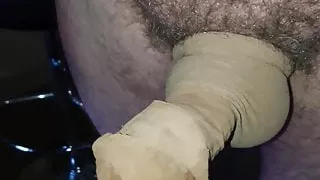 Wanking nylon cock in porn