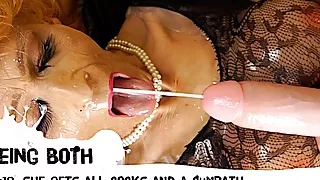 19 Trailer-All cocks down, one too big, cum bath reward