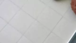 Massive cumshot sprayed on balcony this morning