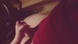 Young blonde blows HUGE cock