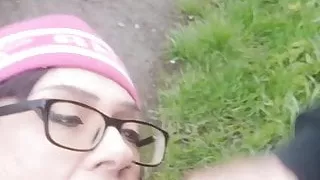 Pijpbeurt, Brits, Klaarkomen In Het Gezicht, Buitenshuis, Openbaar, Shemale