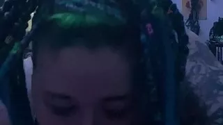 BBW MILF babygirl sucks cock