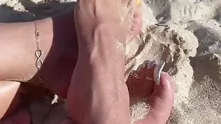 (Snowy Arches) Soles On The Beach