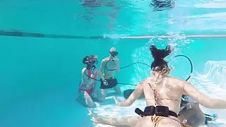 Couple films – couple Eva Sasalka and Jason fucking underwater