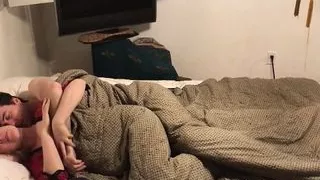 Sexy Stepmom shares bed with stepson