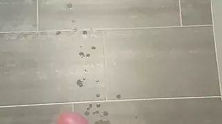 Great Edging Bathroom Cumshot