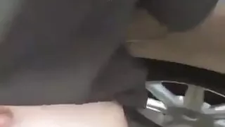 Quick fuck in car in forest
