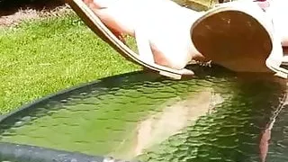 Sexy Feet in Sandals Outside