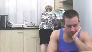 homemade taboo sex with big granny and boy lesbian licking