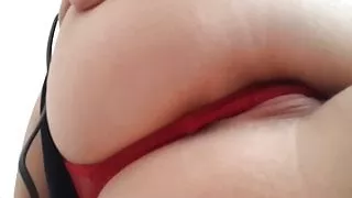 best girlfriend  shows sexy ass, pussy slip, asshole pussylines