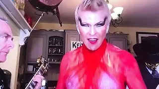 Toyah see through top(nipples)