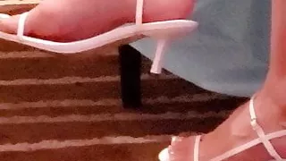 Wifes sexy feet in heels