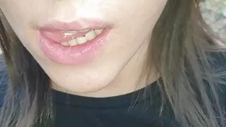 I cum and brunette teen swallows jizz