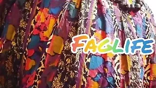 Sissy Fat Milf stroking sissycock and cums