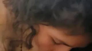 My ex Ali sucks my big cock