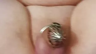Chastity sissy gf dildo ...