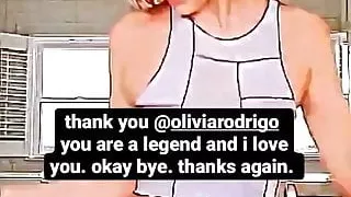 English girl dancing selfie