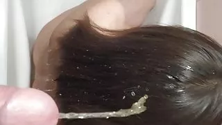 Dropped Urine On The Hair Of A Young Brunette, Golden Rain F