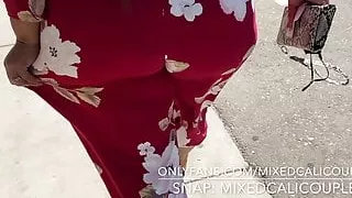 public fun with Latina hotwife