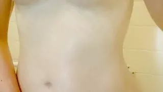 She enjoys the shower