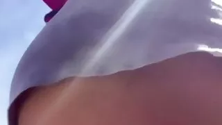 sunshine on fun sexy full-time sissy transsexual  cute outfitranssexual  public