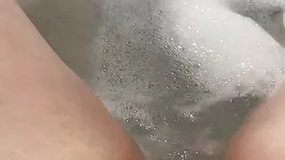 BBW masturbating in bath