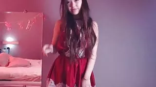 Young Japanese webcam model, Asian pussy, naked tits