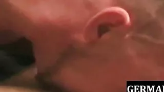 Kinky german jocks barebacking in group action