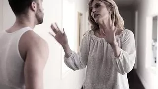 Step Mom cheats with a help of her reluctant stepson