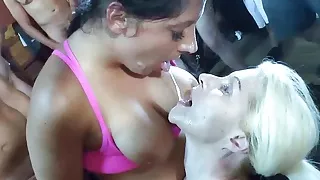 German Creampie Gangbang with MILF Bella and Teen Sunny Sun 3