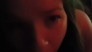 Blonde Girl sucks very slowly