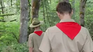 Inexperienced Camp Boy Cyrus Stark Gets Naked In The Woods