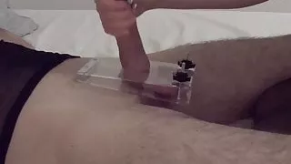 Kinky wife gives handjob with happy ending