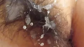Hairy Pussy Cumshot