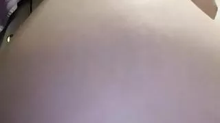 Tight pussy rides suction dildo