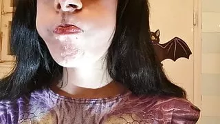 Mouth & teeth fetish toothbrush after goodmorning BJ pt2