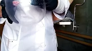 Medical Fetish - Nurse and Condom, Vagina (Patient Cumshot)