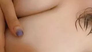 Busty babe in shower