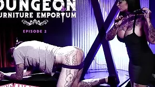 Kinky Dominatrix Anally Fucks Her Boyfriend In A BDSM Store