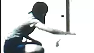 Asian ballbusting hard knee kick