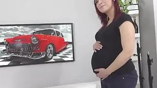 casting pregnant redhead – hardcore fetish