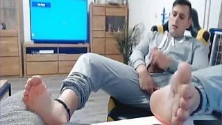 German Twink Boy Jerks off in a jumpsuit