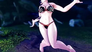 sfv ryona - Momiji yaiba bikini (Ibuki) oily + tna jiggle