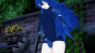 Lucia fingers herself in the garden. Fire Emblem Hentai.