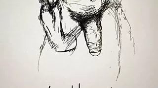 BHM cartoon with big swing dick.